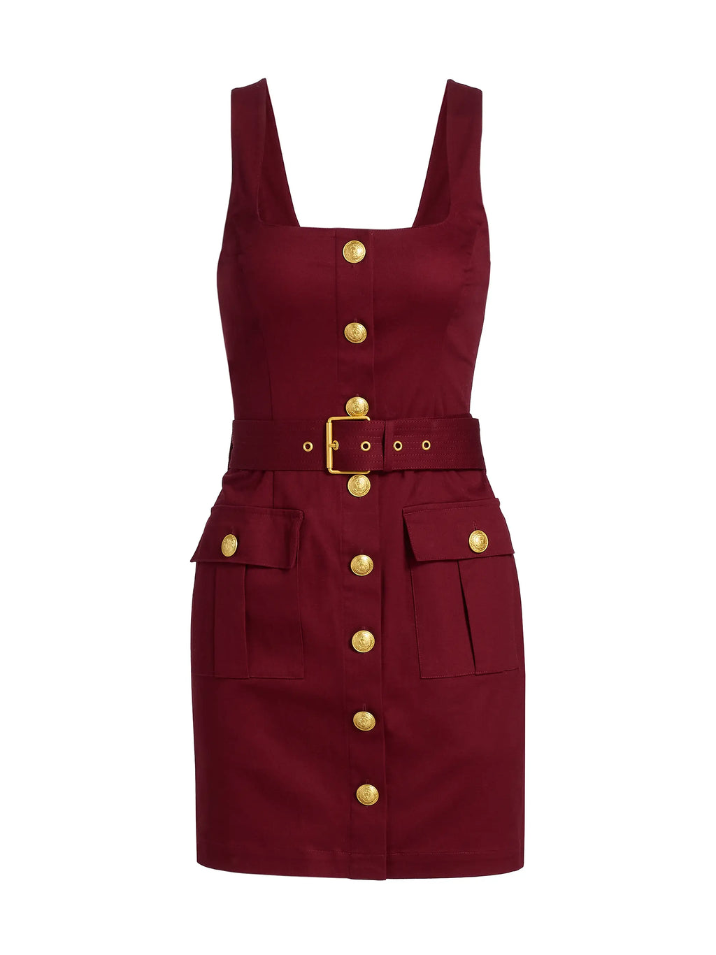 Midy Belted Button Front Dress