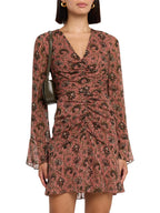 Beaty Ruched Mini Dress