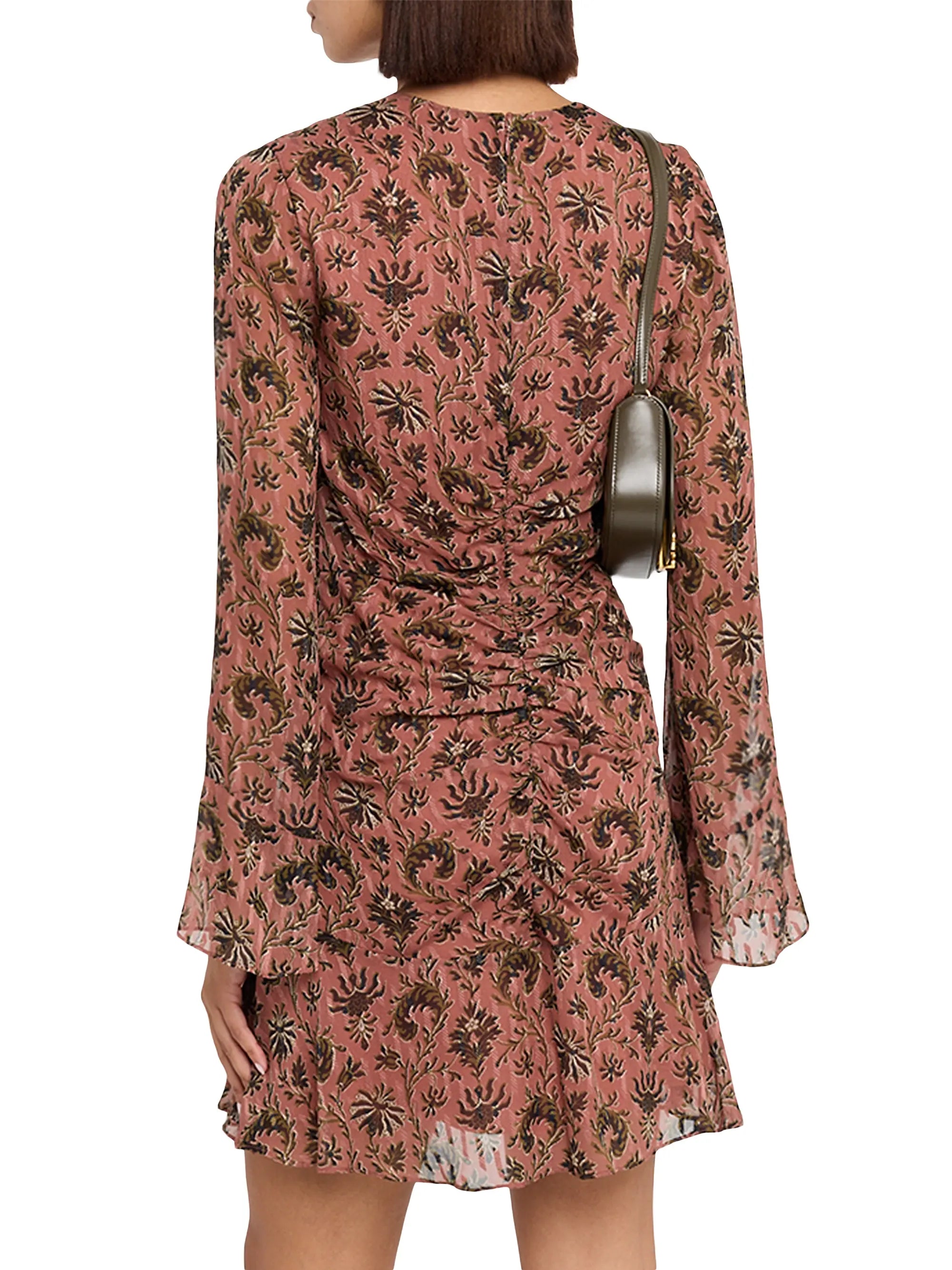 Beaty Ruched Mini Dress