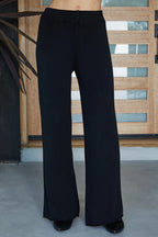Viscose Knit Cozy Flared Pant