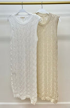 Crochet Sleeveless Midi Dress