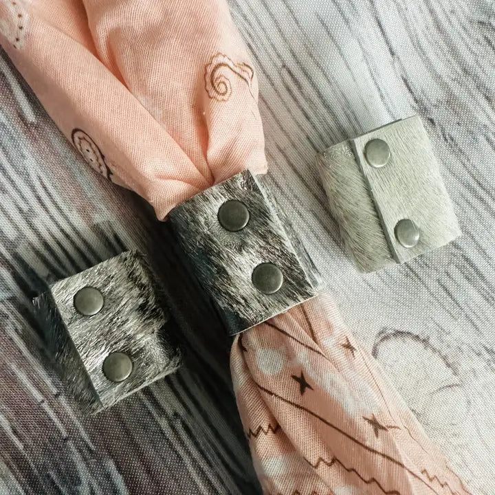 Cow Hide Bandana Slide