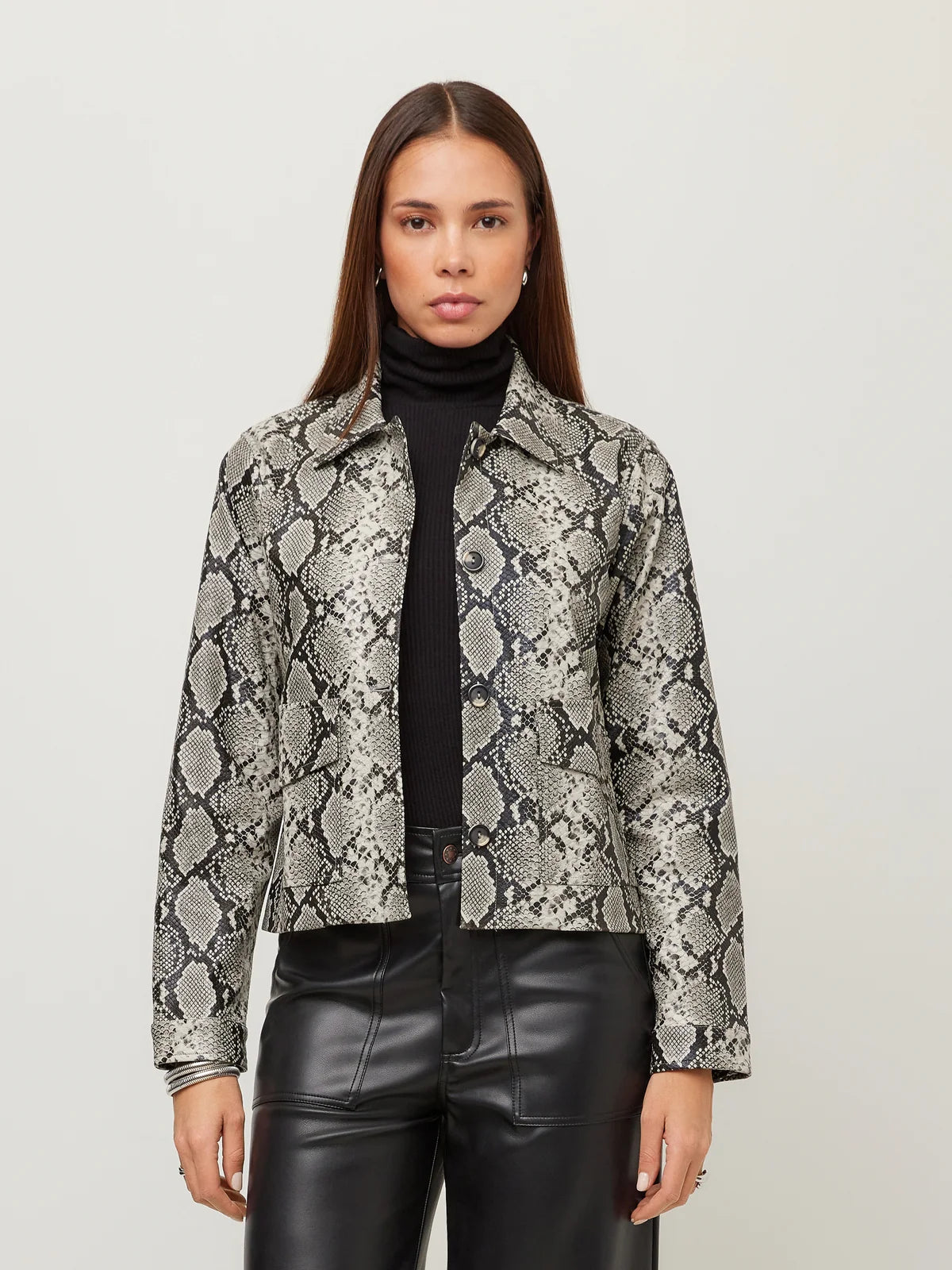 Victoria Faux Leather Jacket