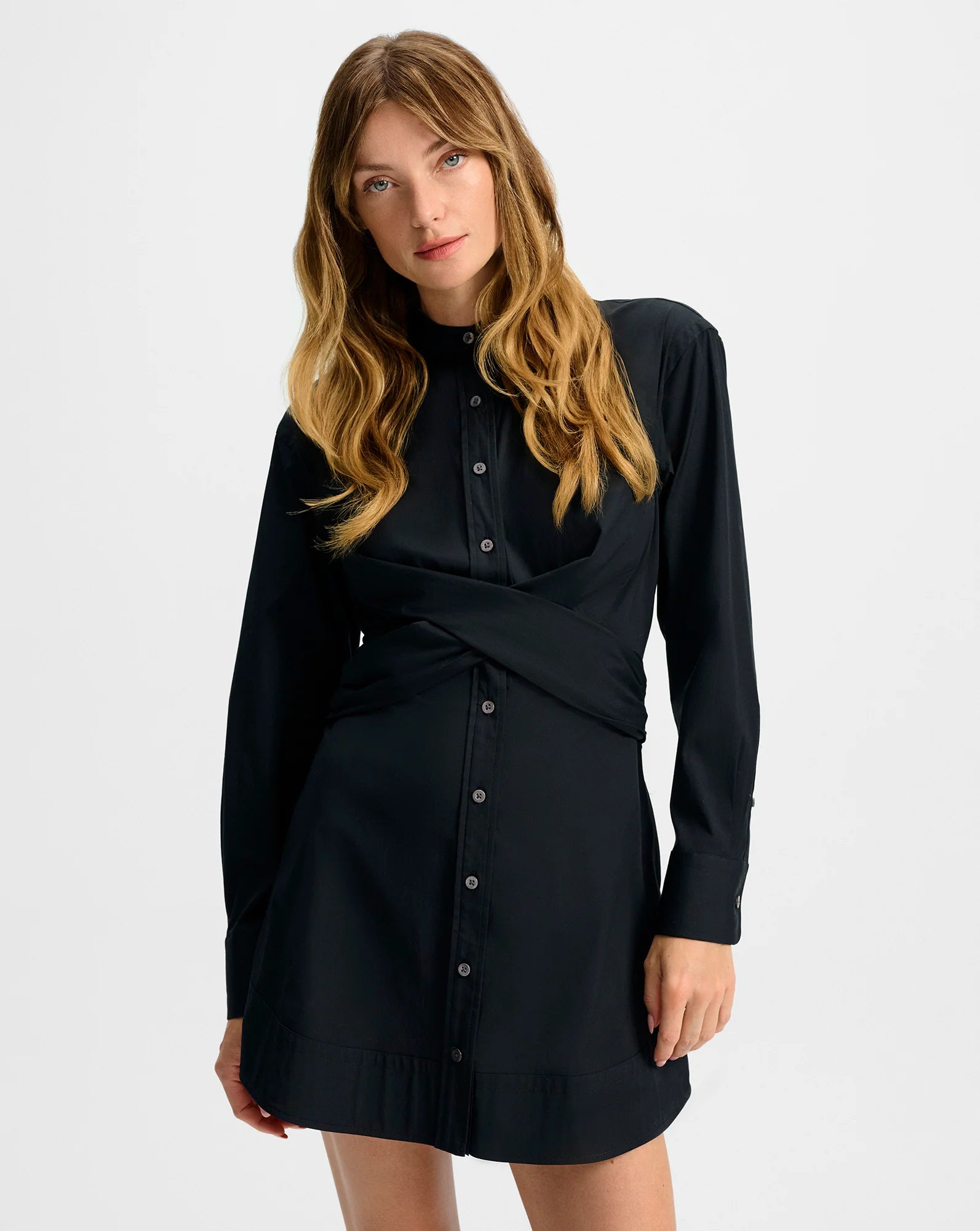 Ellers Mini Wrap Shirtdress