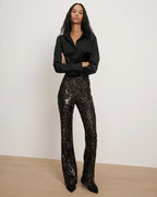 Collier Sequin Skinny Flare Pant