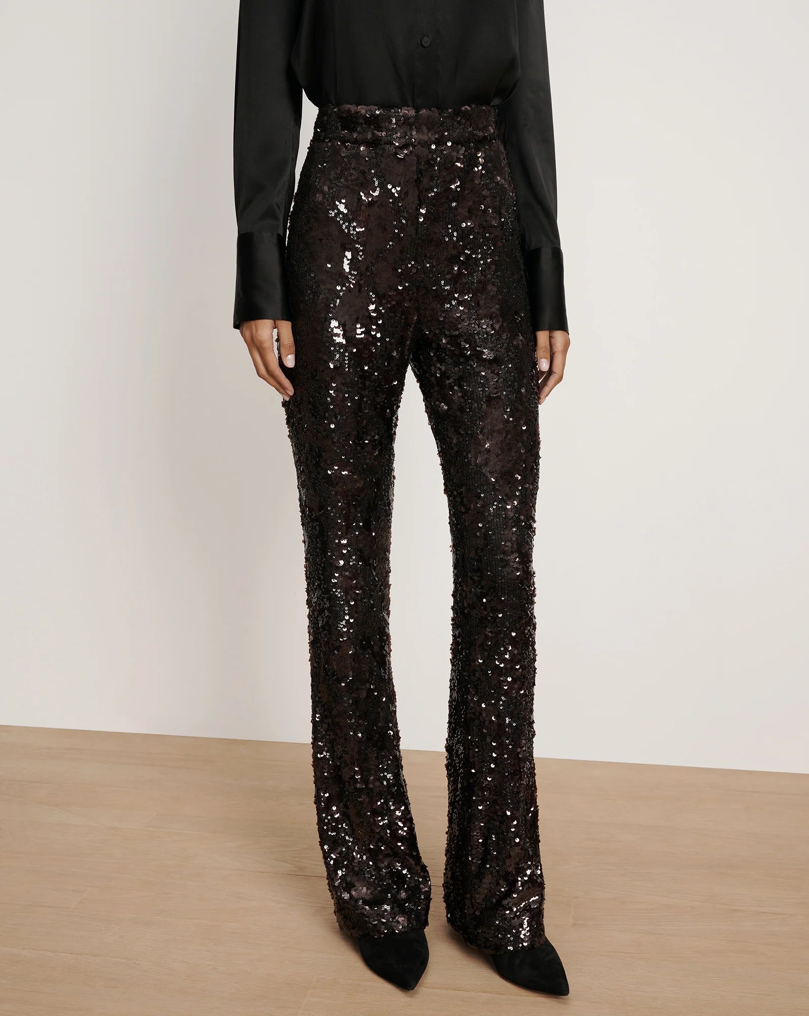 Collier Sequin Skinny Flare Pant