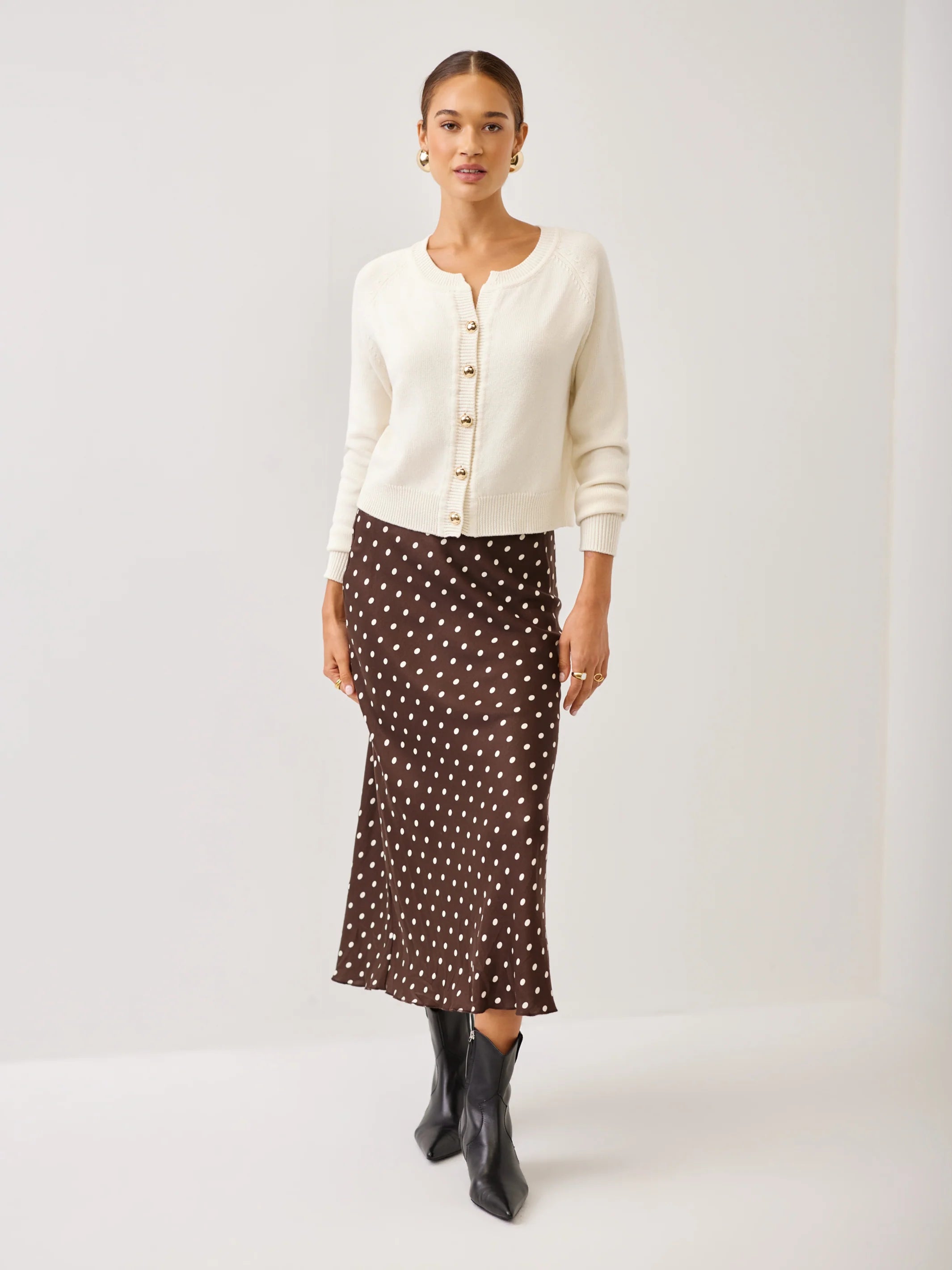 Mia Bias Midi Skirt