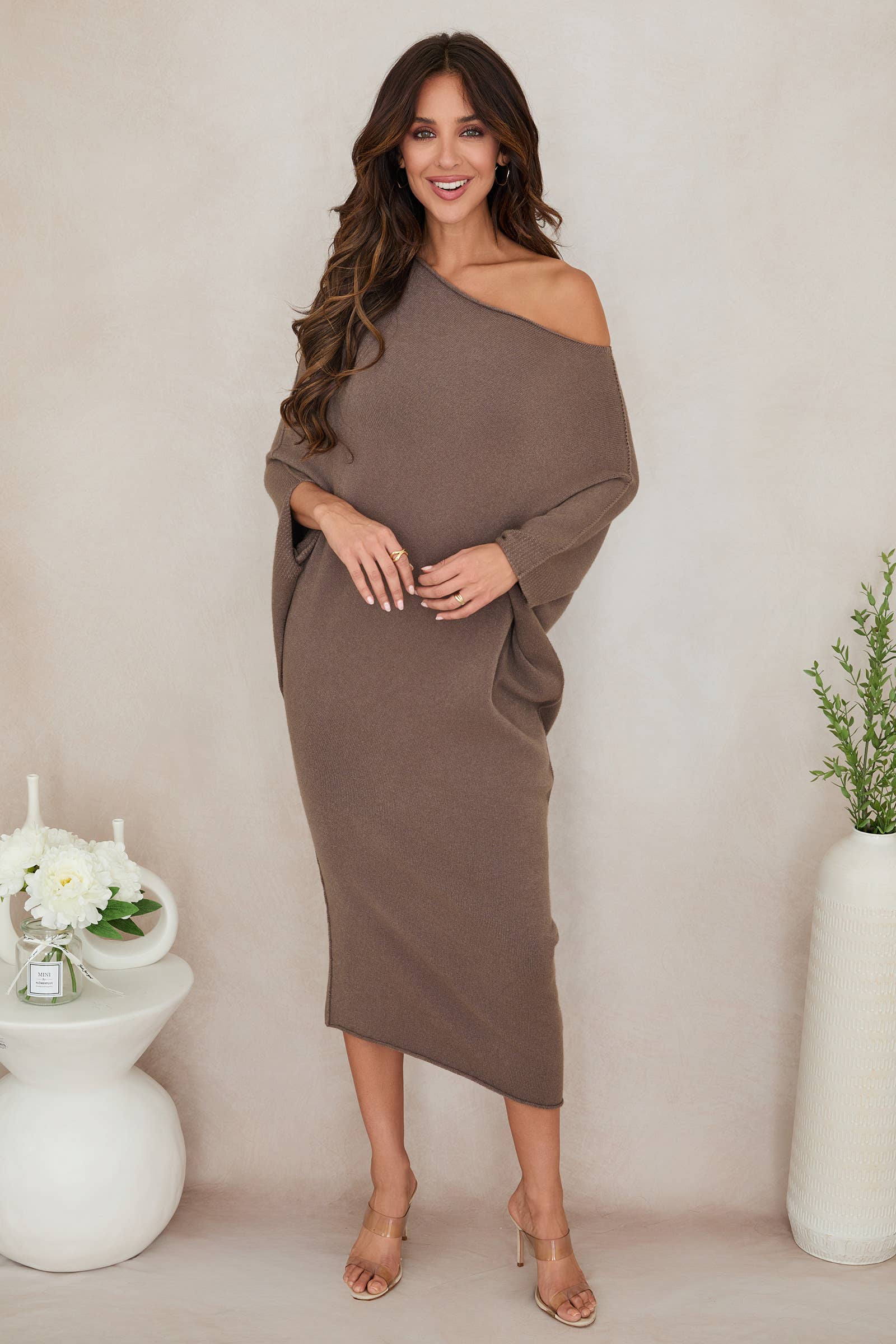 Asymmetrical Sweater Dress