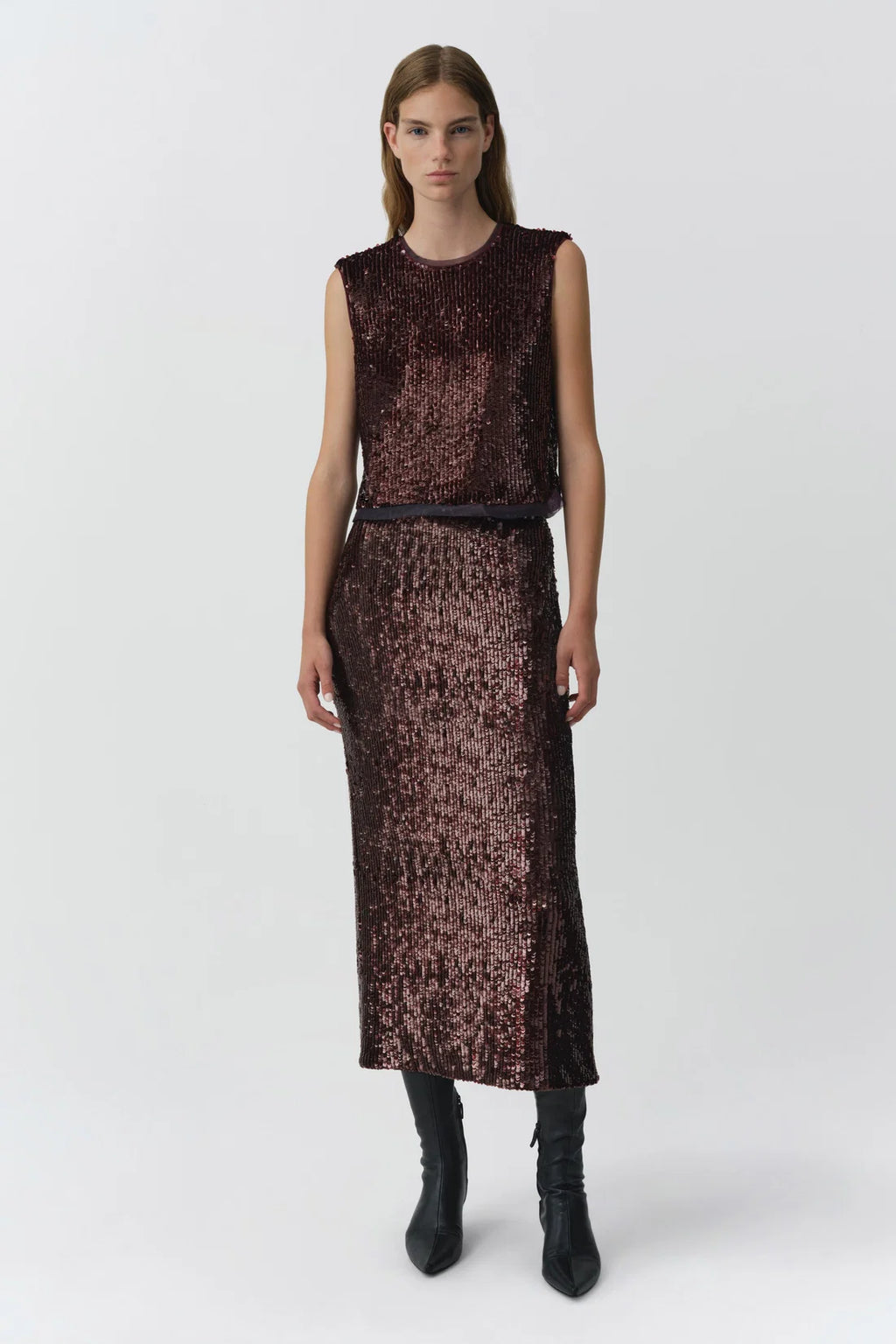 Nikki Embellished Midi Skirt