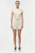 Tinka Belted Linen Romper