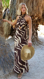 Halter Wrap Maxi Viscose