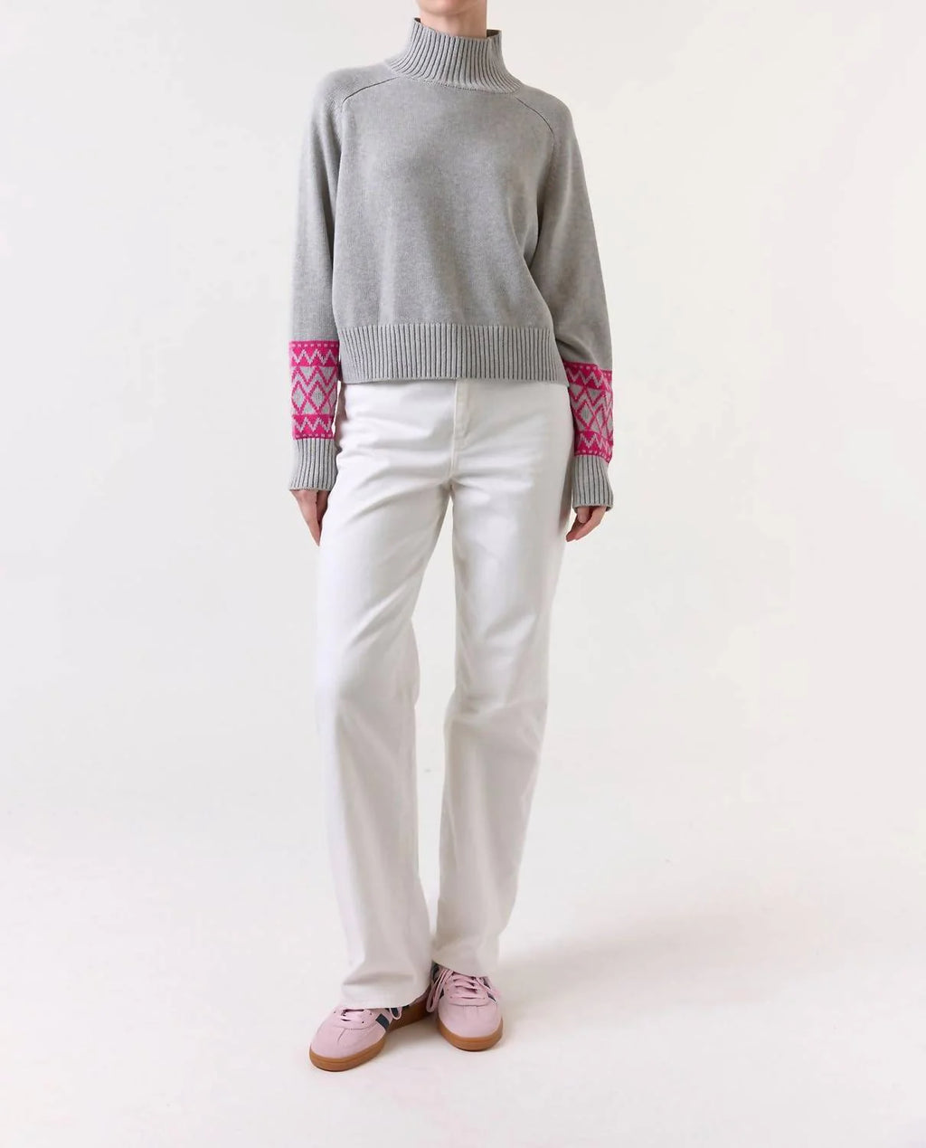 Geo Mock Neck