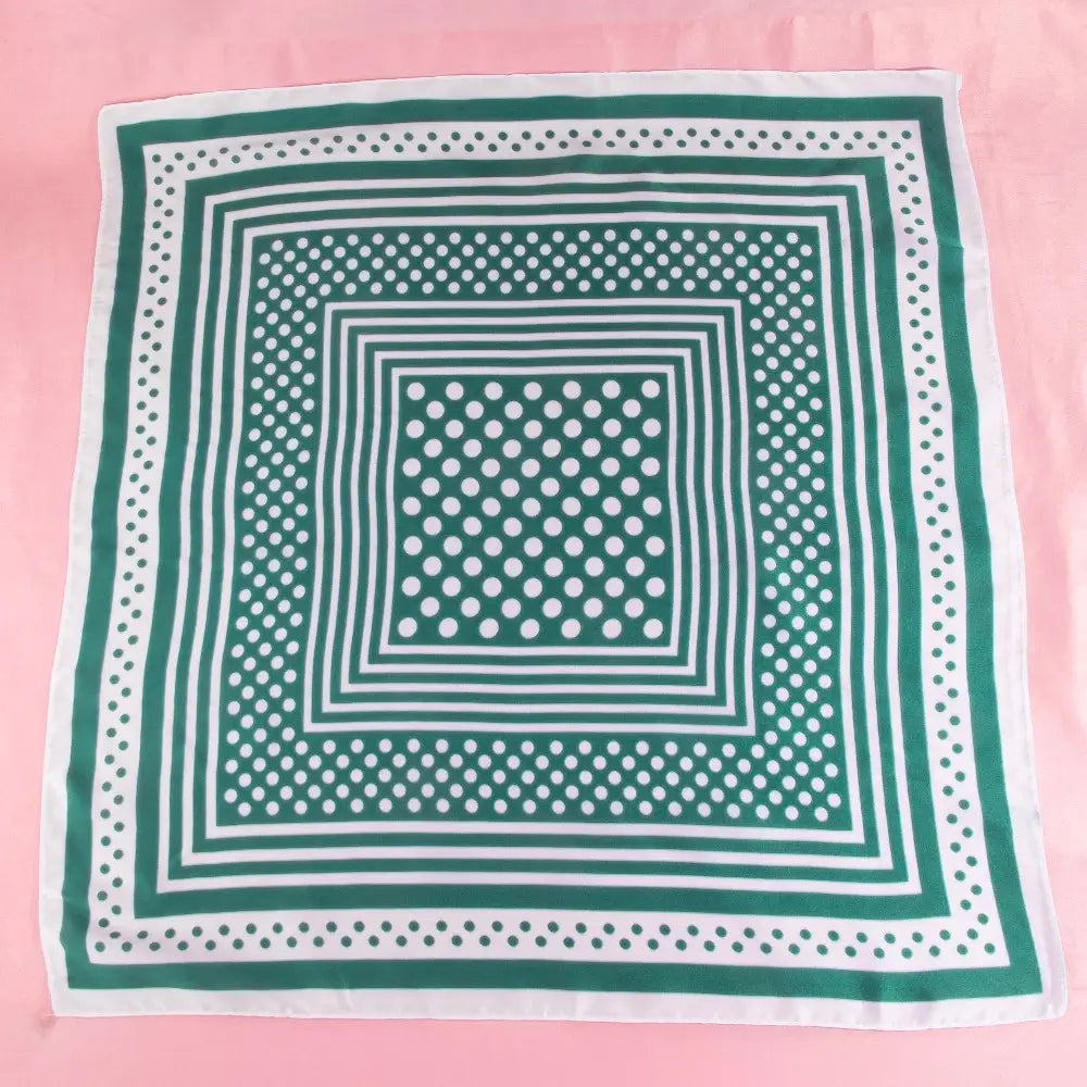 Polka Dot Satin Bandana