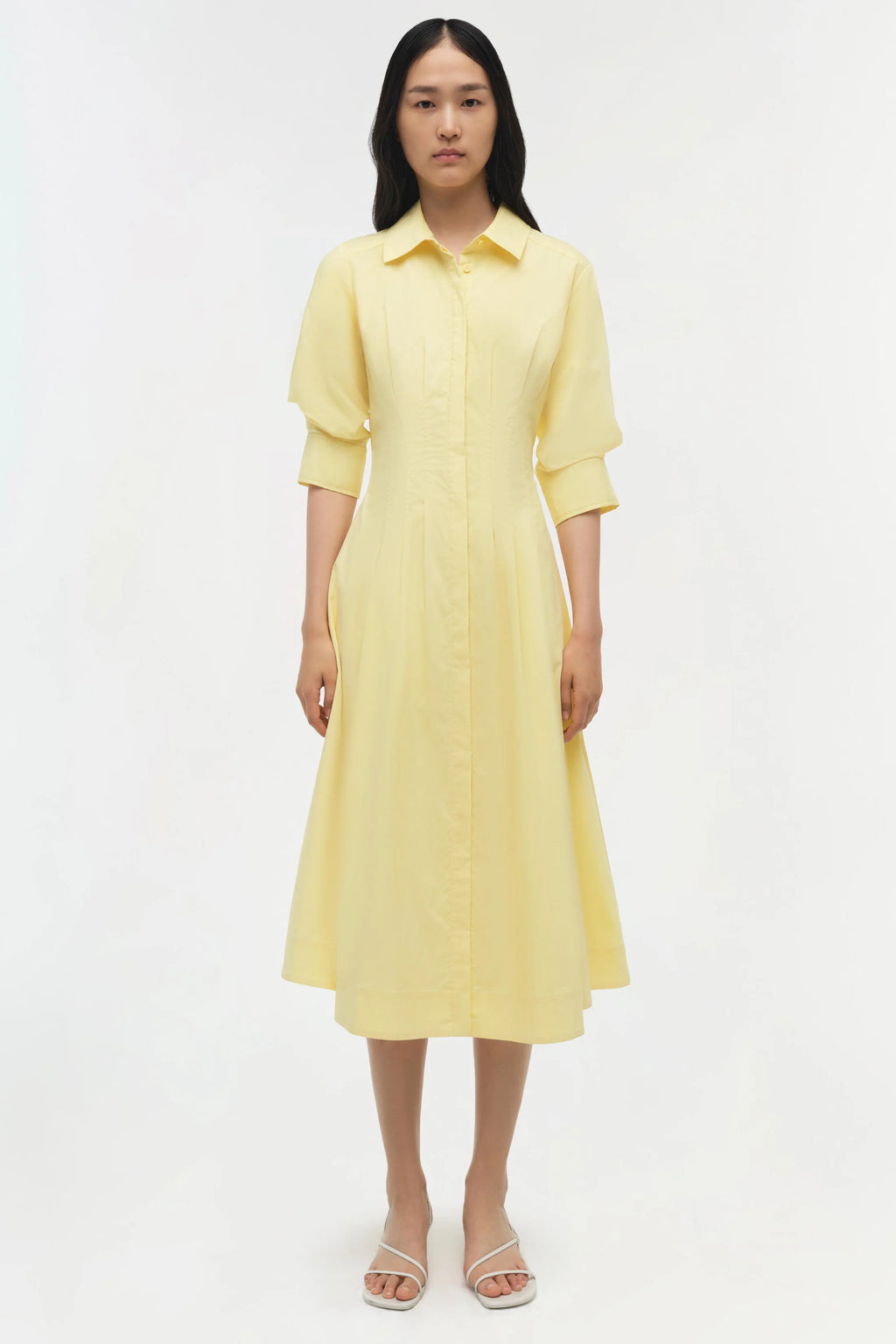 Jazz Pintuck Midi Dress