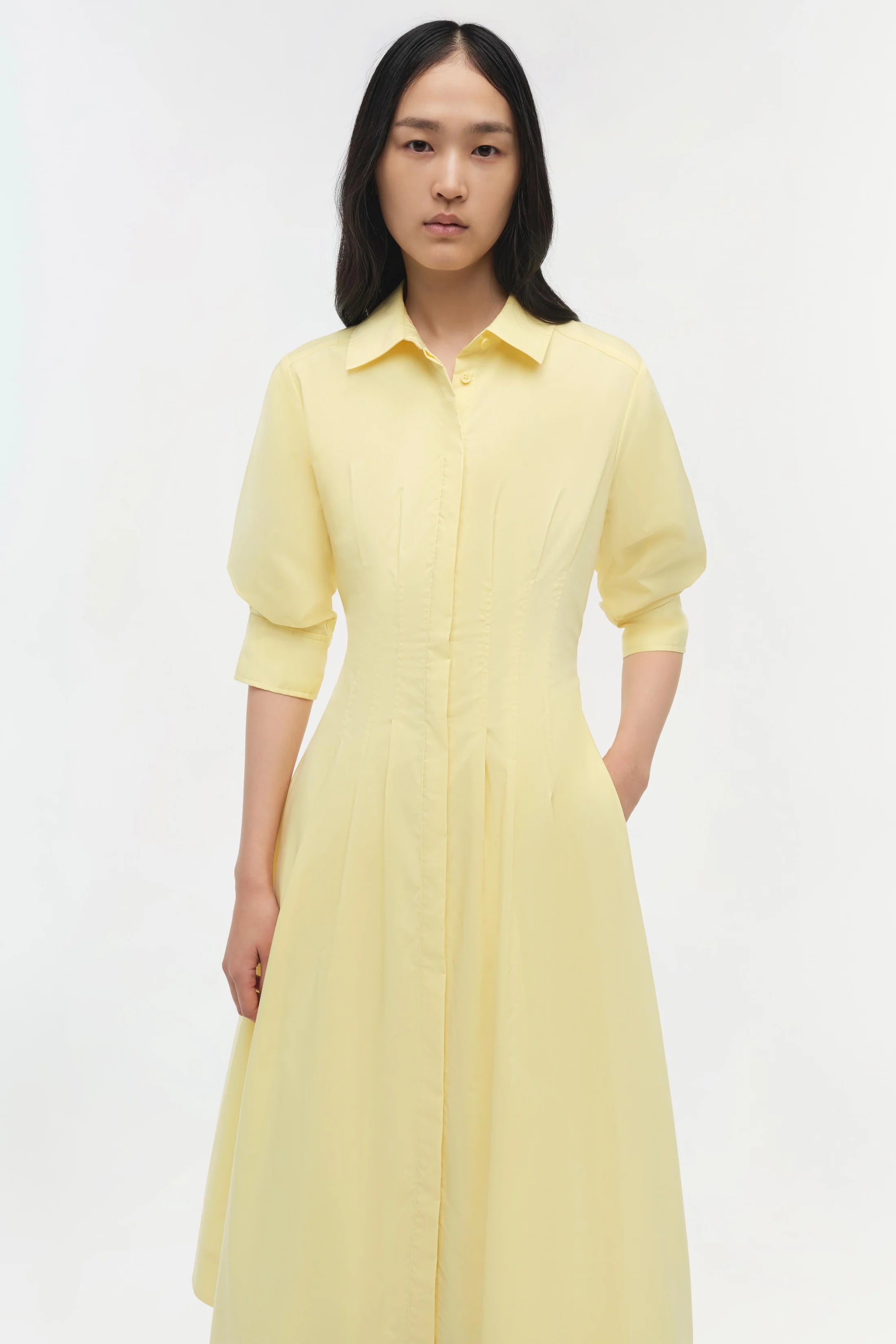 Jazz Pintuck Midi Dress