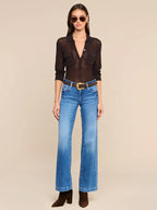 Carine Pointelle collared sweater