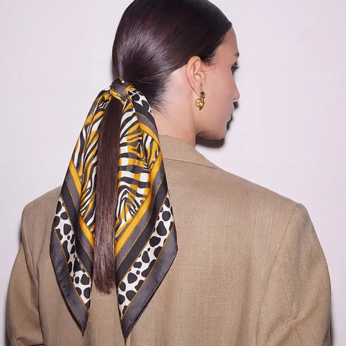 Abstract Animal Print Scarf