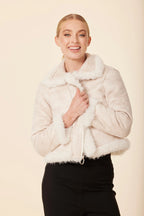 Shaggy Faux Fur Zip Jacket