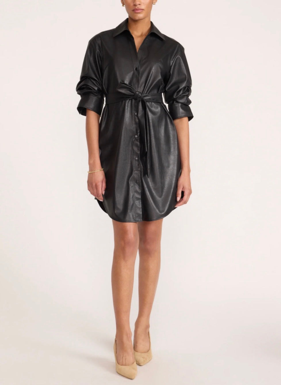 Pia Vegan Leather Dress