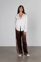 Sporty Silk Track Pant