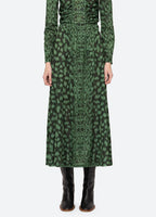 Claude Print Midi Skirt