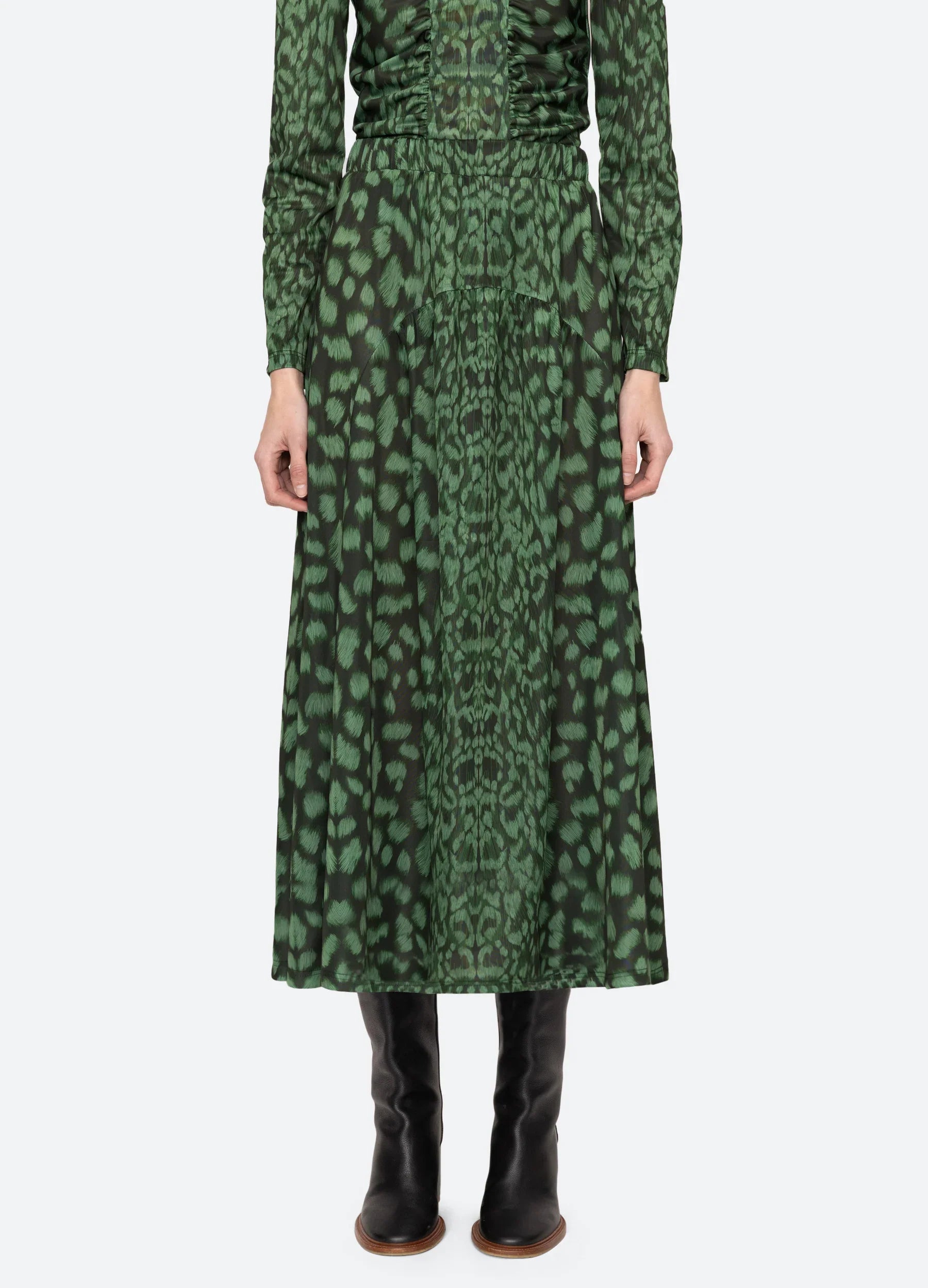 Claude Print Midi Skirt