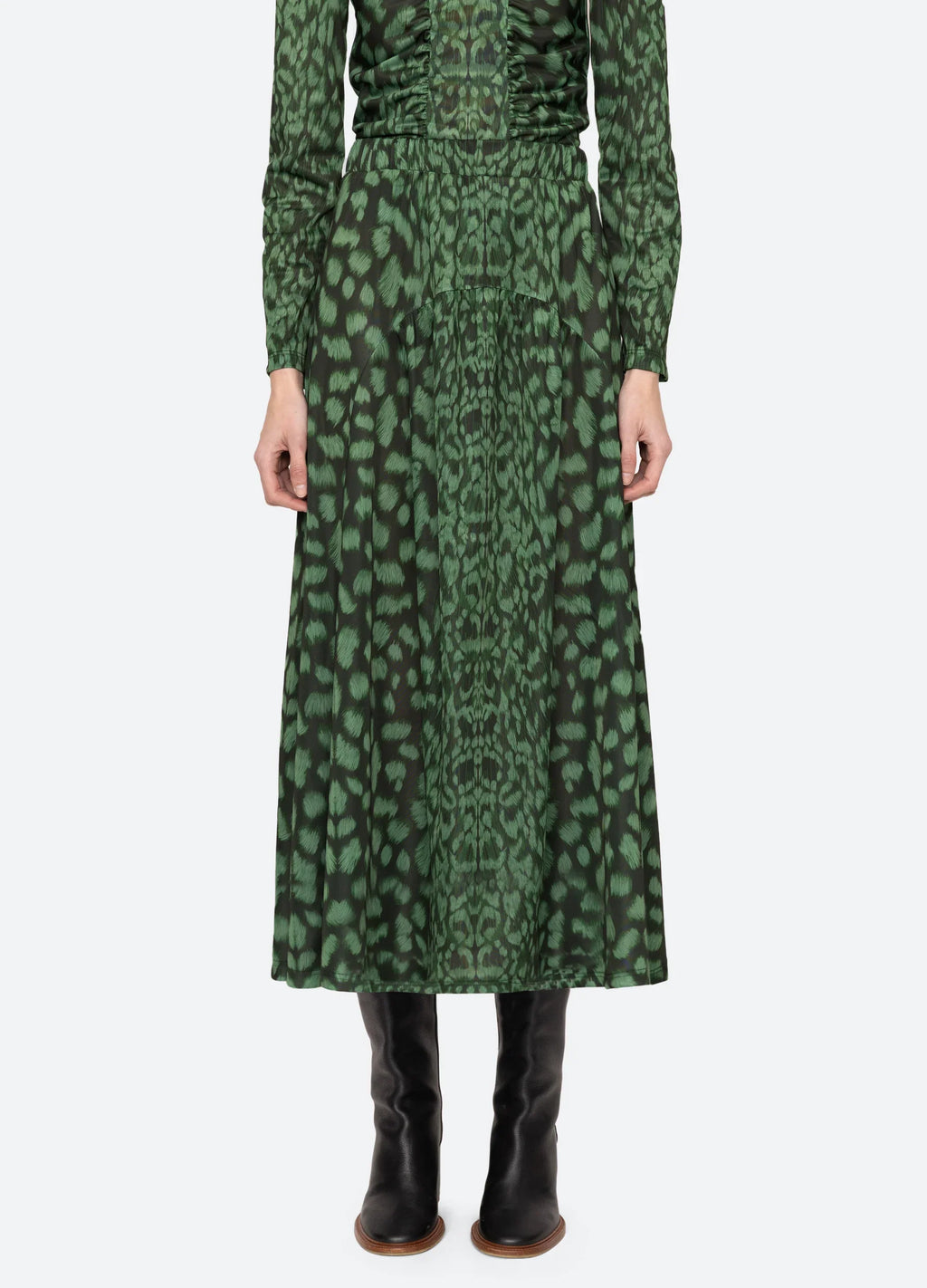 Claude Print Midi Skirt