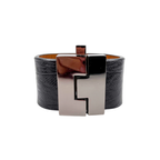 Wide Exotics Jigsaw Cuff