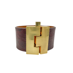 Wide Exotics Jigsaw Cuff