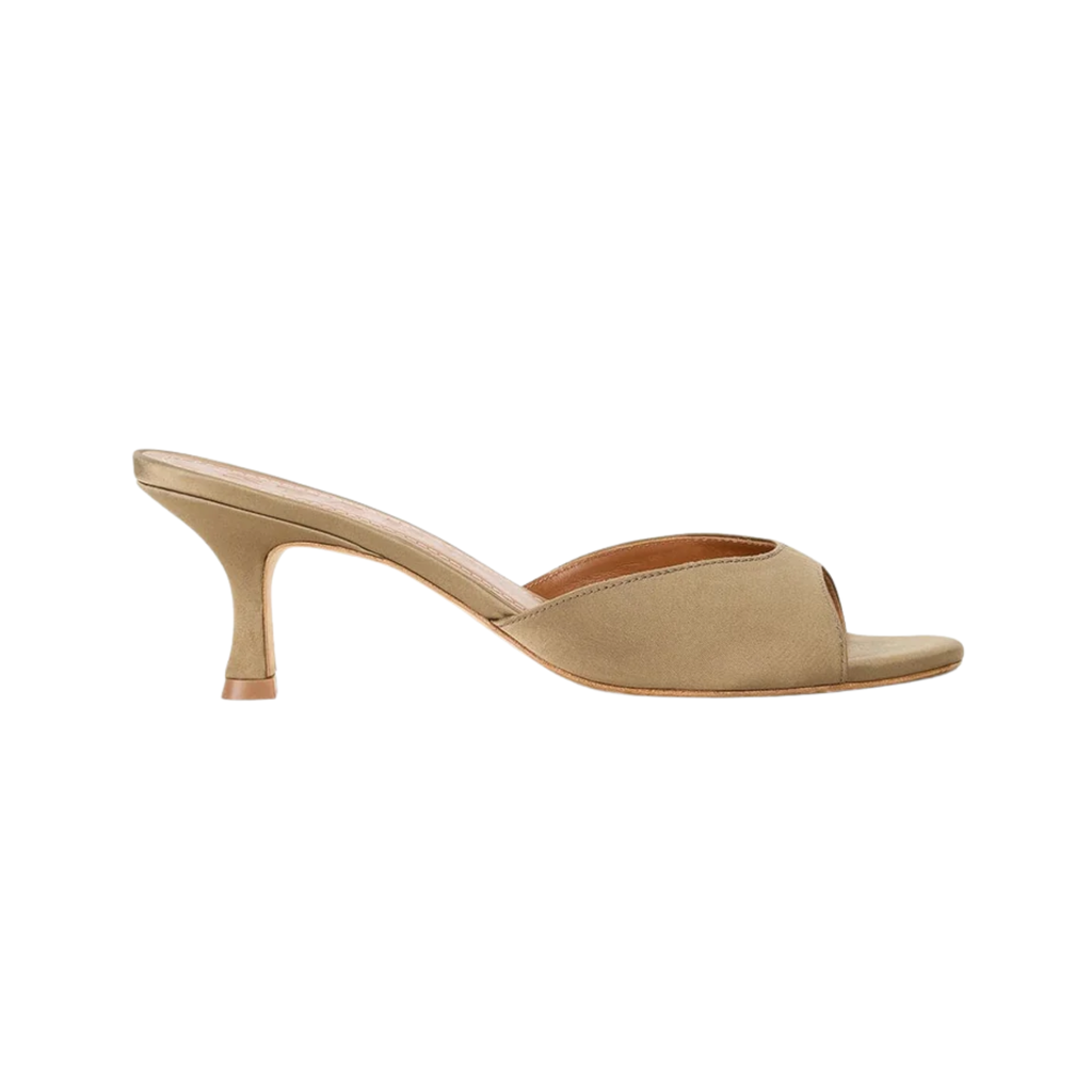 Brigitte Satin Mule
