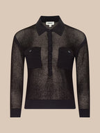 Carine Pointelle collared sweater