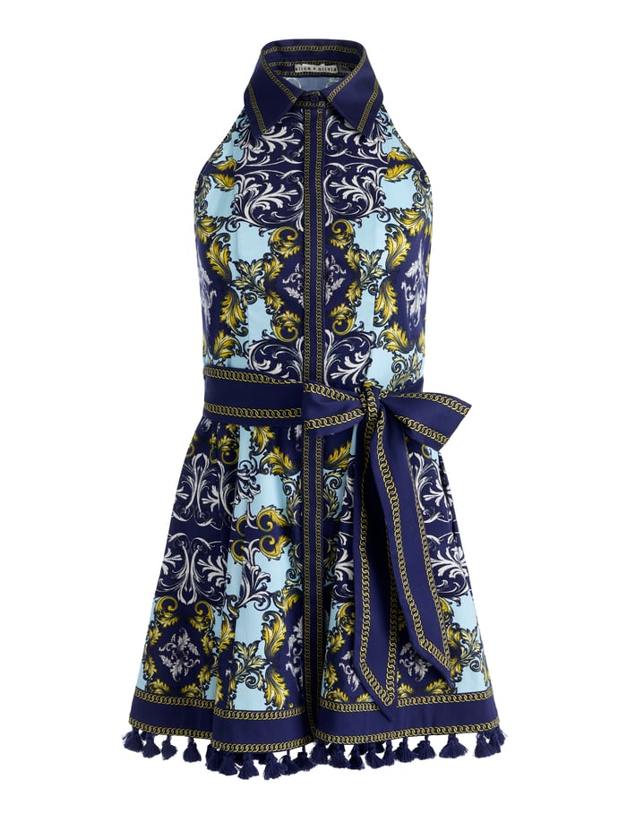 Lucy Sleeveless Mini Shirt Dress