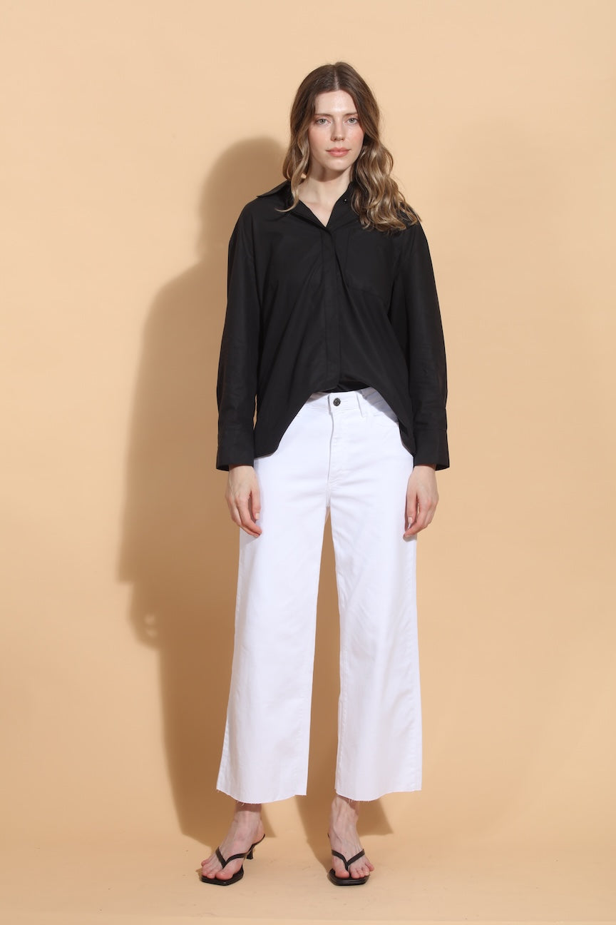 Lace Appliqué Back Shirt
