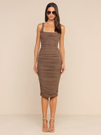 Ayna Shirred Dress