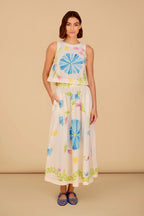 Dani Top Flora Painted