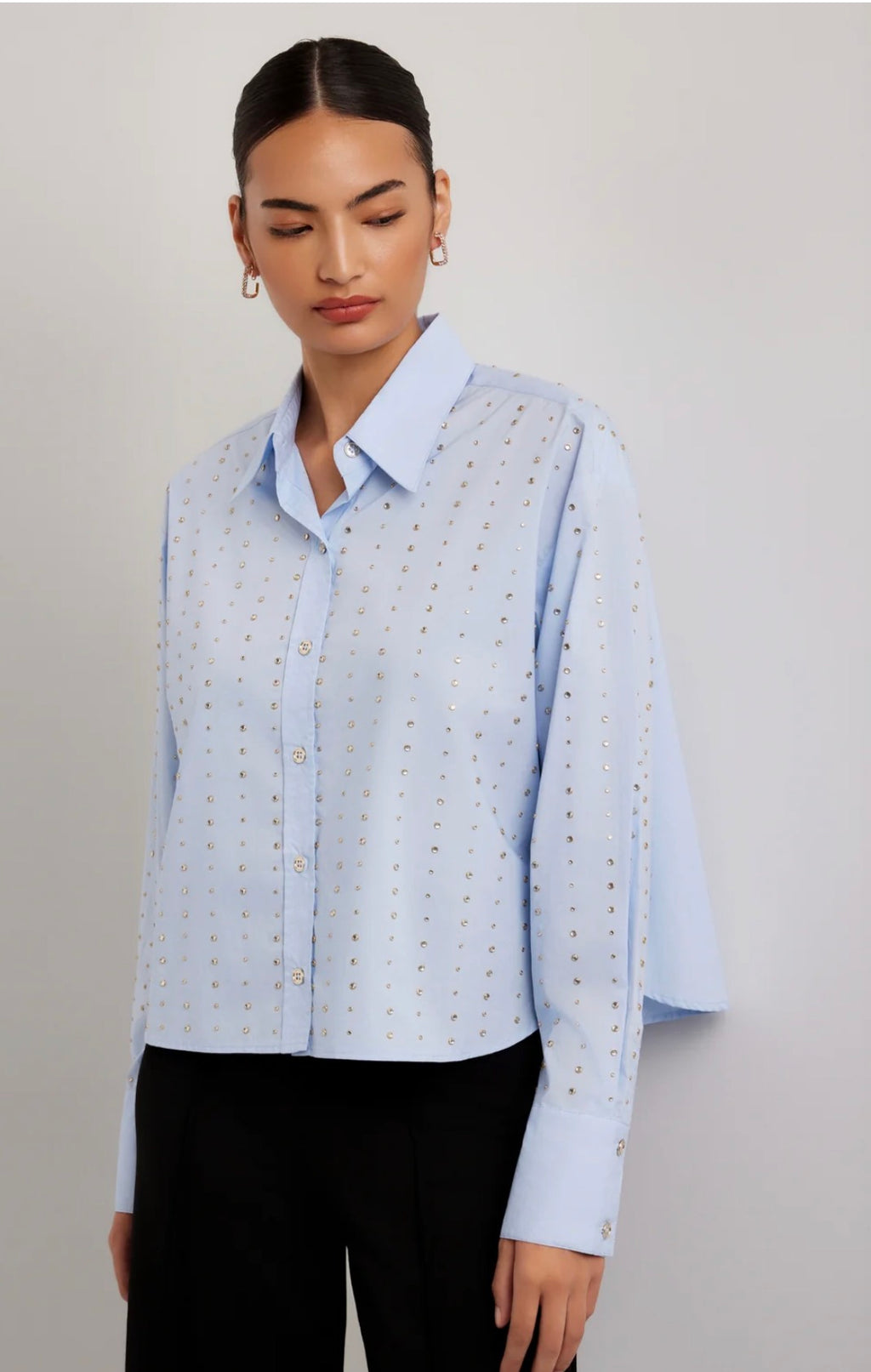 Lisa Embellished Button Up Top