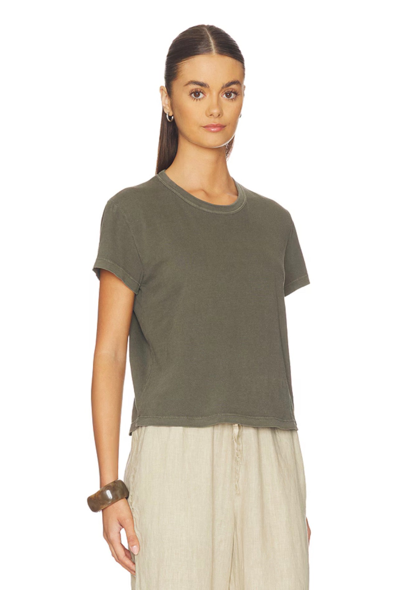 Shrunken Crew Neck Tee