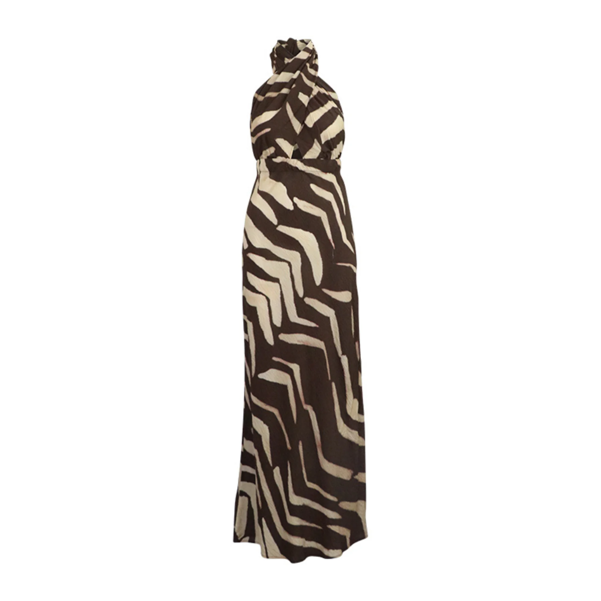 Halter Wrap Maxi Viscose