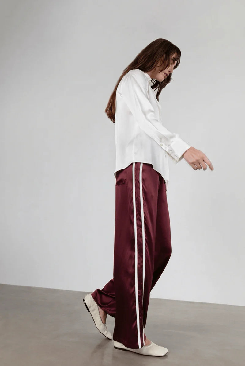 Sporty Silk Track Pant