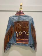 Denim Jacket with Fringe