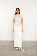 Lamé Knitted Skirt