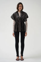 Fairfax Short Sleeve Leather Jacket