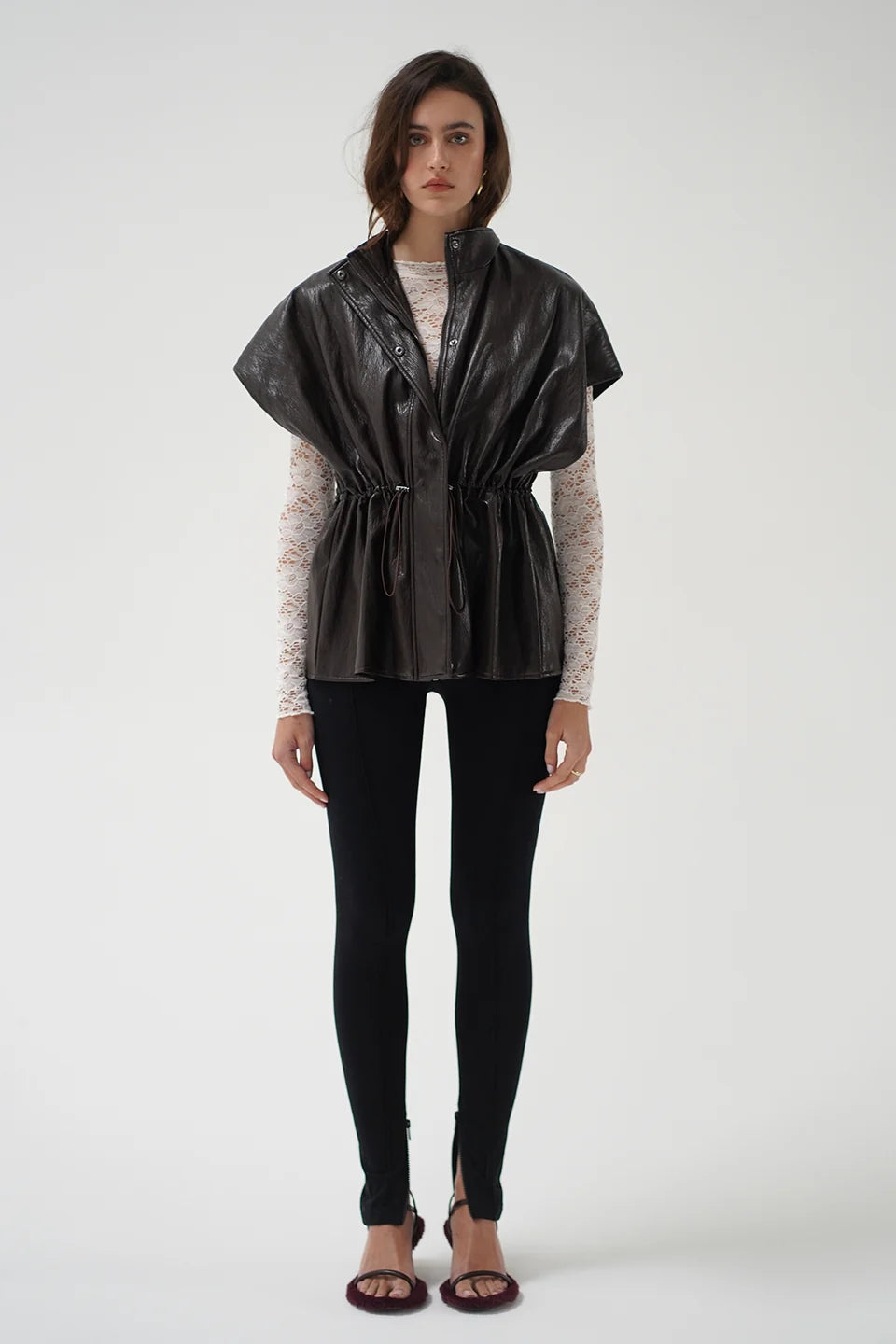 Fairfax Short Sleeve Leather Jacket