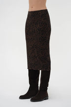 Leony Printed Rib Skirt