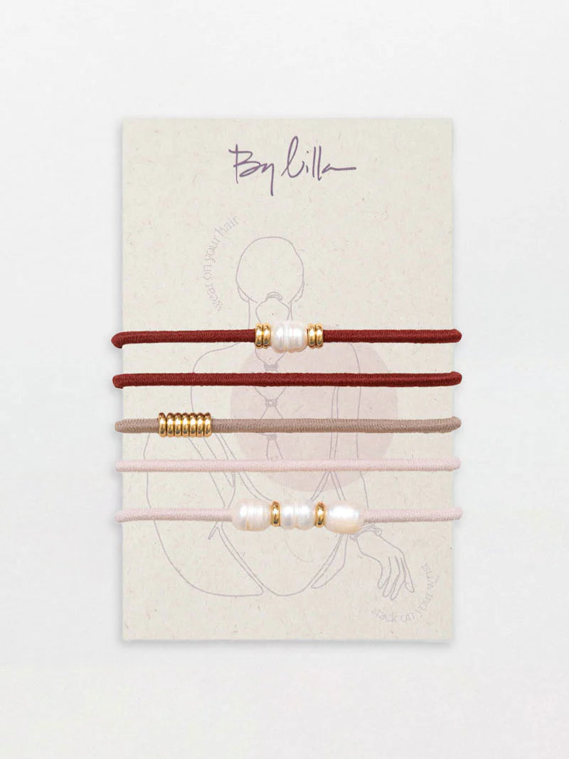 Mink Coat Bracelet/Hair ties 5 Pack