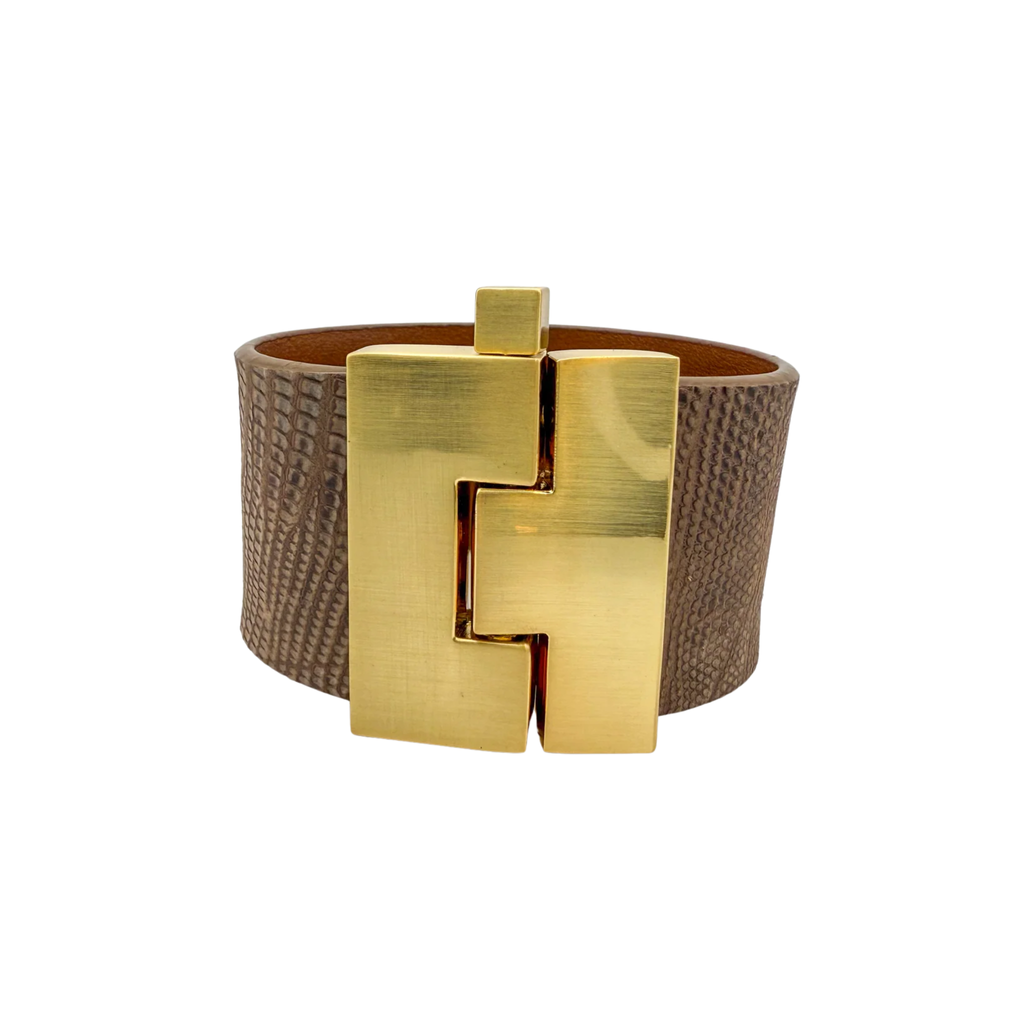 Wide Exotics Jigsaw Cuff