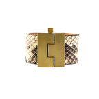 Wide Exotics Jigsaw Cuff
