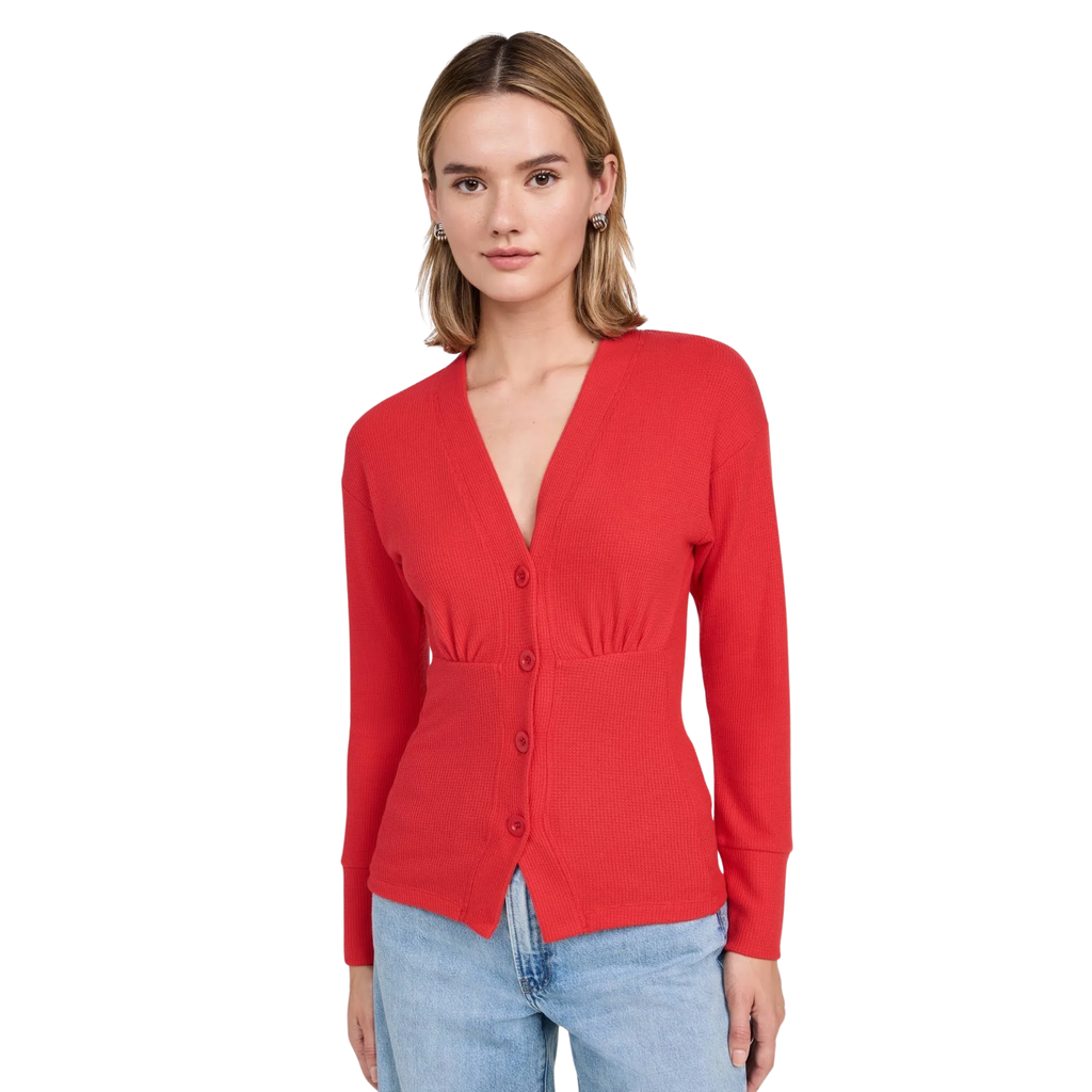 Noel Waffle Cardigan