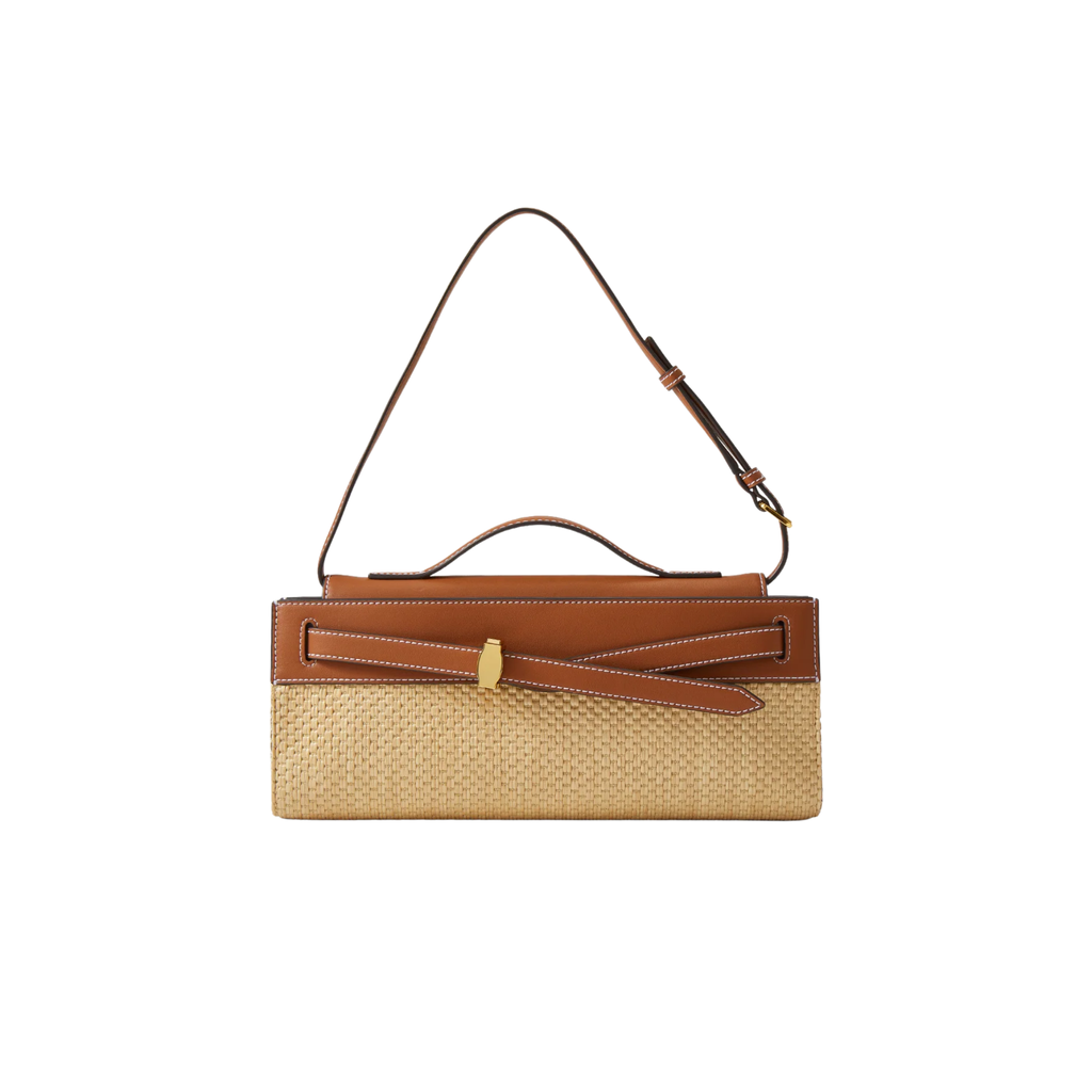 Raffia Dash Clutch