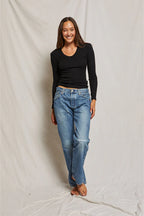 Robyn Rib Long Sleeve U-Neck